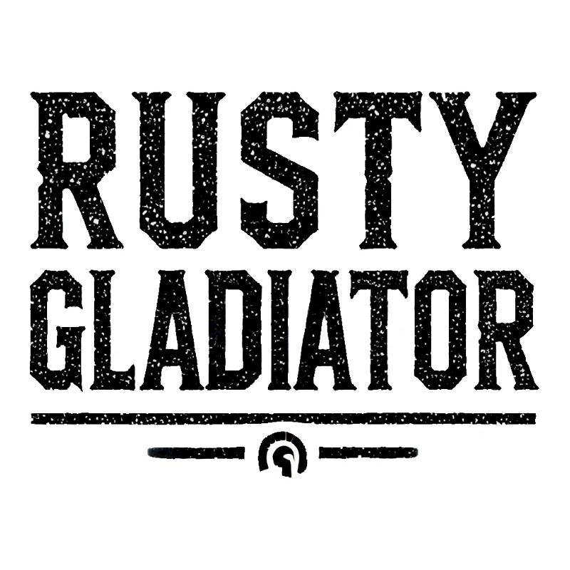 Rusty Gladiator Logo Schwarz