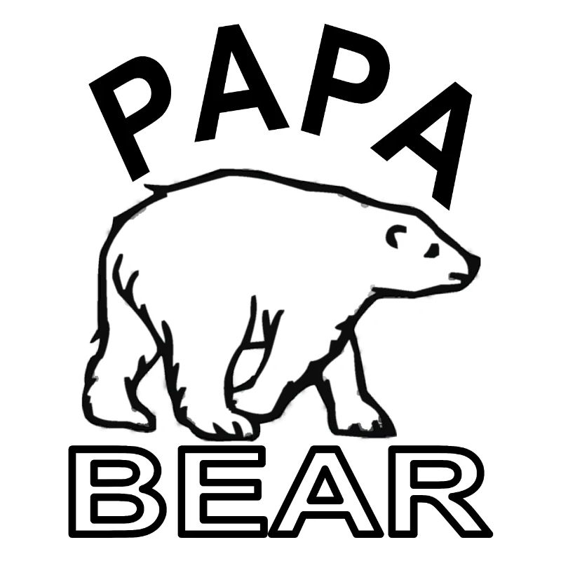 Papa bear brown bear white bear polar bear bear gift idea