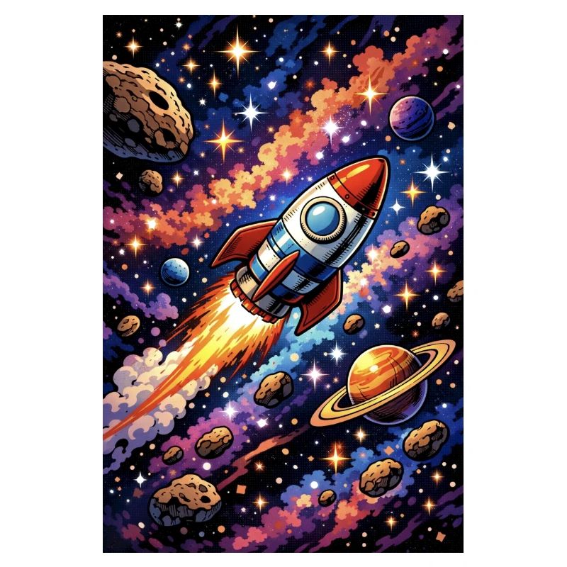 Rocket flight through cosmos