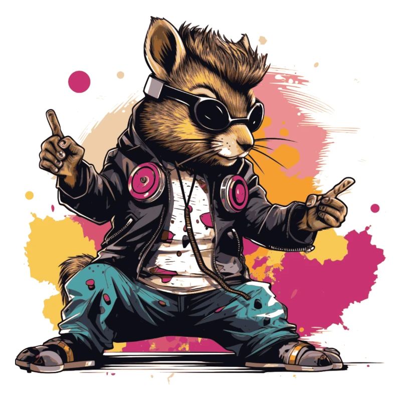 Pop Art Squirrel