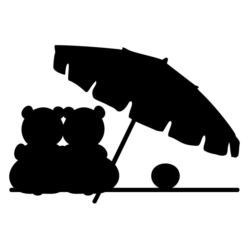 Beach Bear Couples / love beach bears (1c)