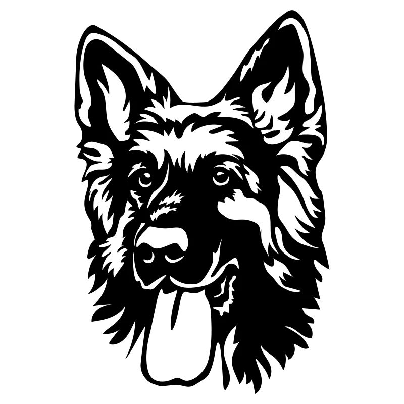 German Shepherd Head