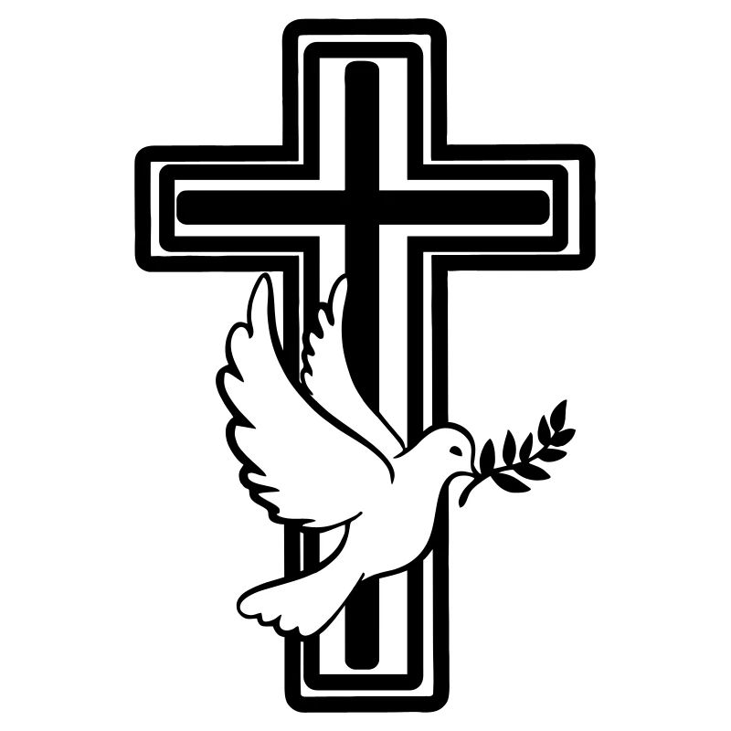 Croix avec colombe