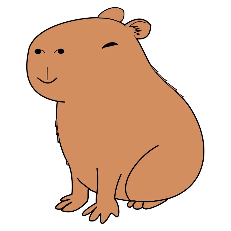 Capybara heureux