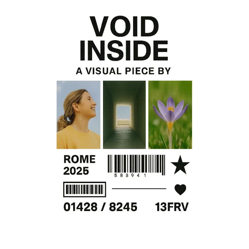Vide intérieur : Fleur de lumière du collage