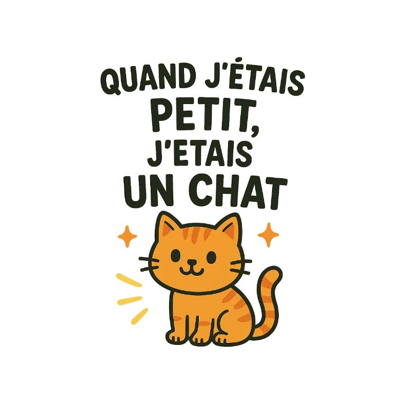 Chat mignon chaton quand j'étais petit