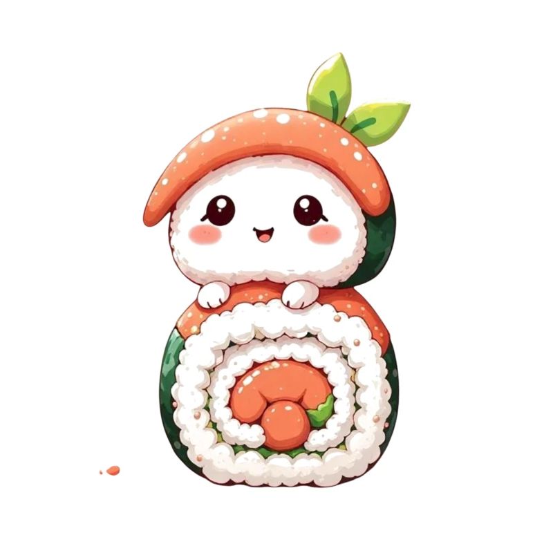 Design de sushi mignon