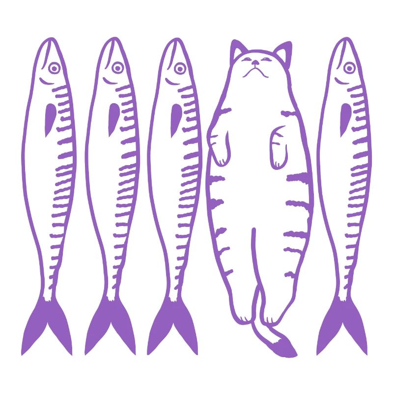 Die lila Katze