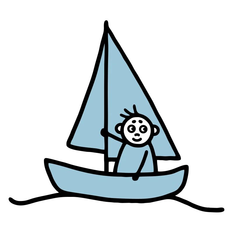 Sailing man - Sailboat - V2