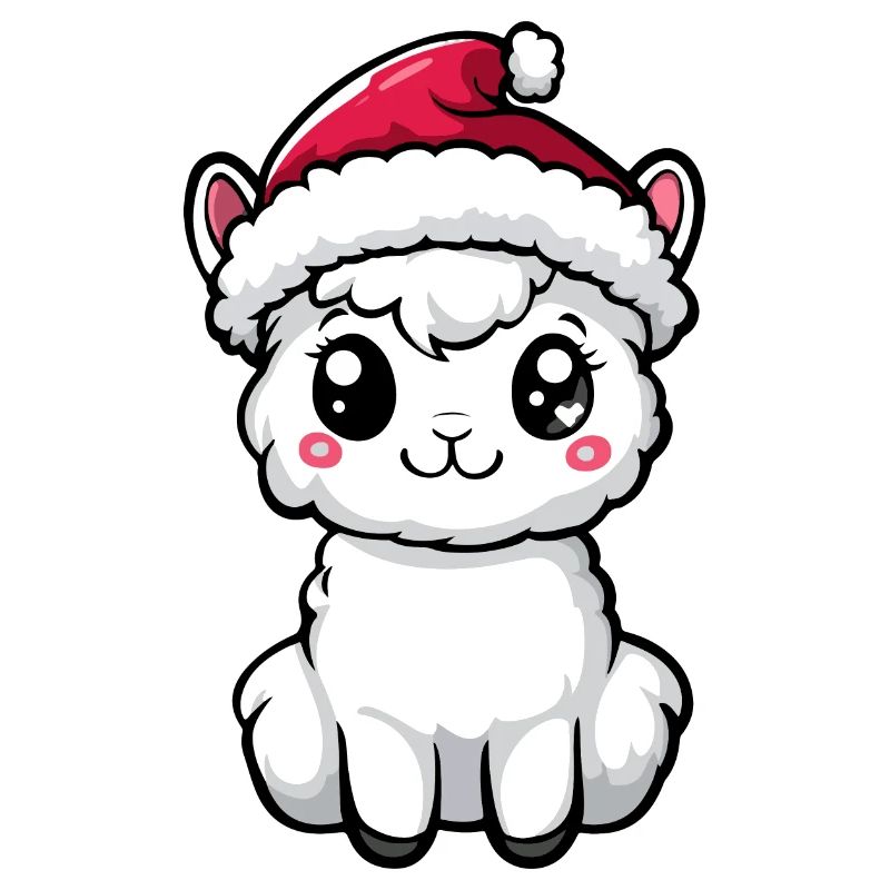 Alpaga Lama Noël mignon