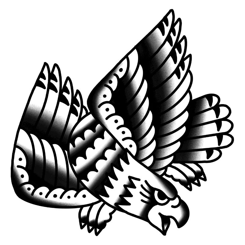 Old school tattoo eagle