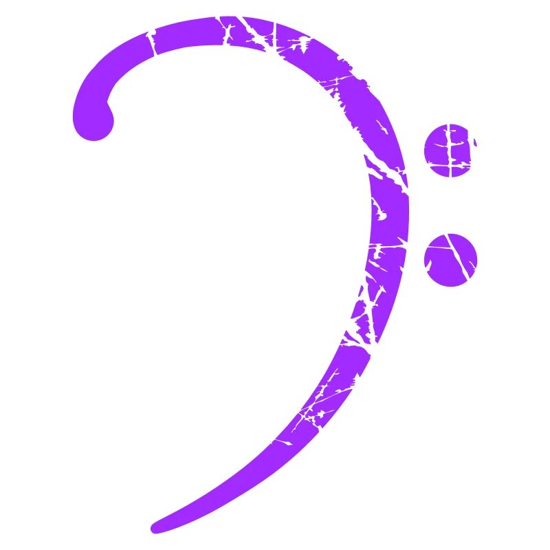 Bass Music clef note scratch music note