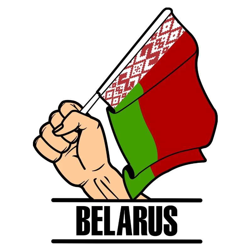 Flagge Belarus faust Text BELARUS