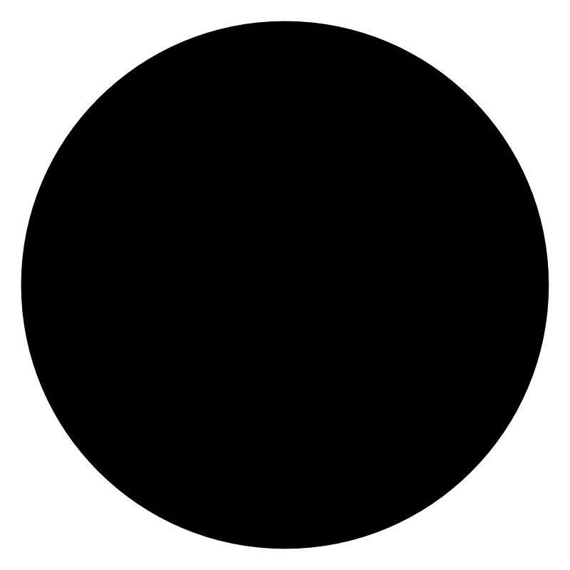 Mathematics-symbol - black circle - hole