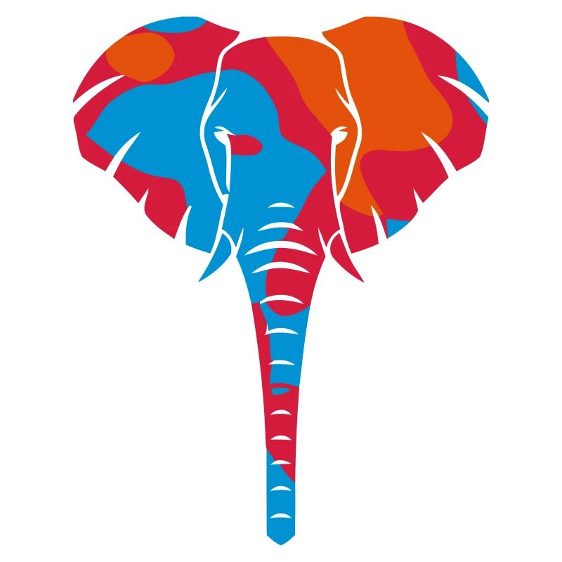 ELEPHANT FRONT VIEW - CAMO / CAMOUFLAGE