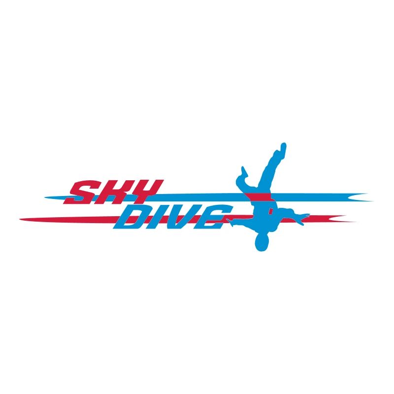 Skydive HeadDown Logo - zweifarbig
