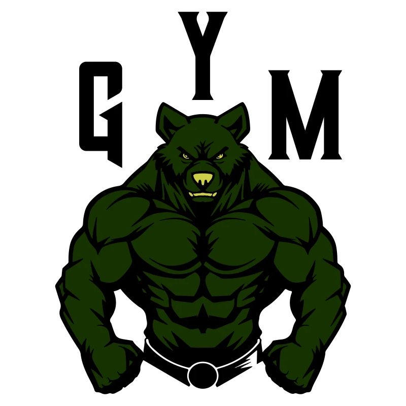 Bear Comic Gym Beast