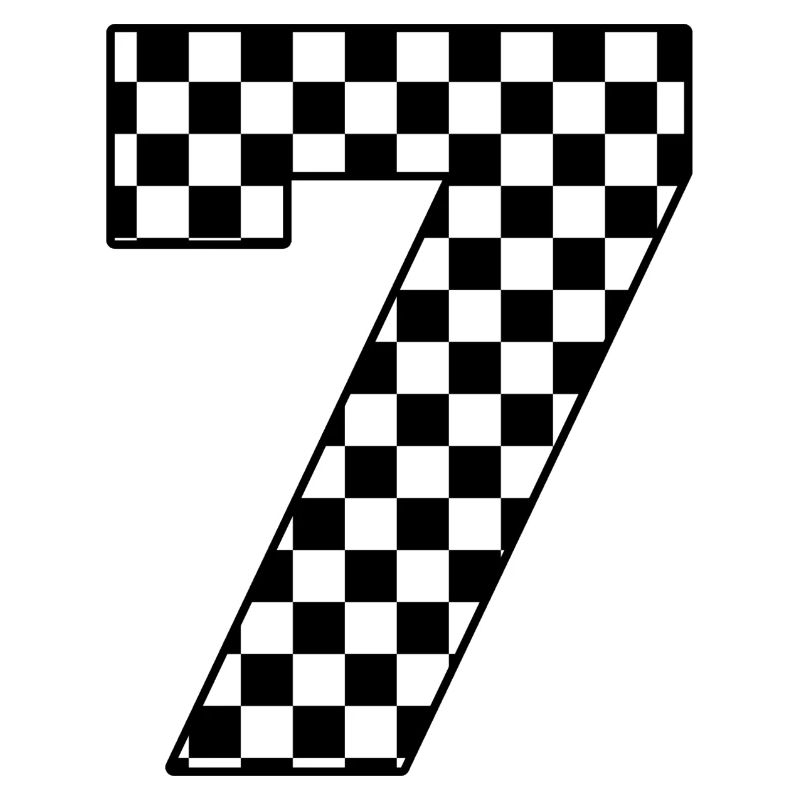 Nummer 7 kariert