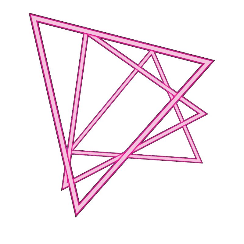 Triangles au néon