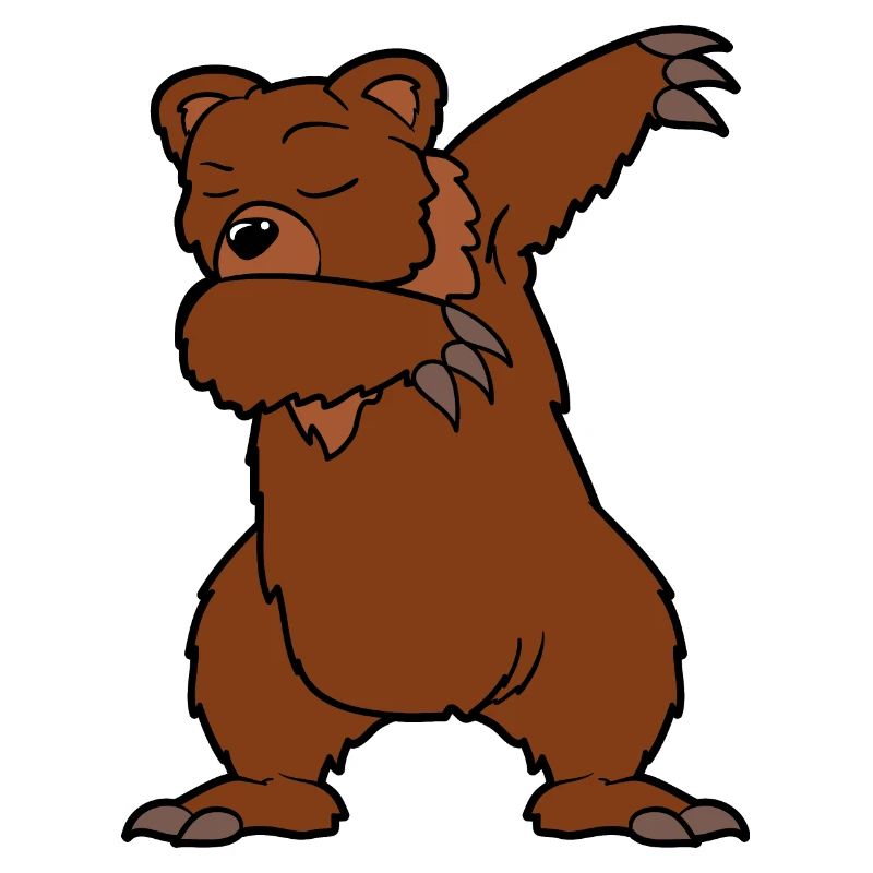 Dabbing Dab Tanzen Braunbär Bär