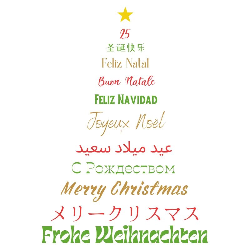 JOYEUX NOEL MULTI-LANGUES