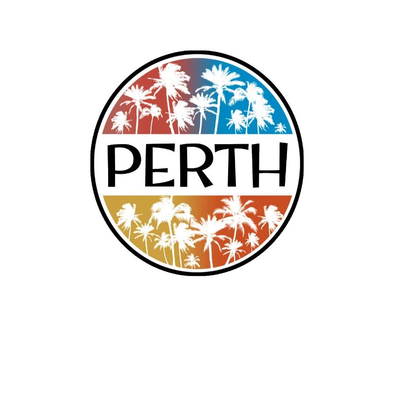 Perth Australia Palm Tree Stylish Vacation