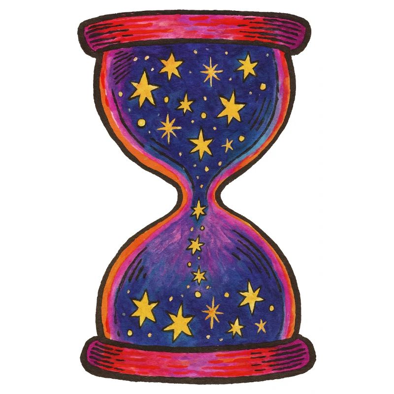 Celestial Hourglass Artistic Pattern
