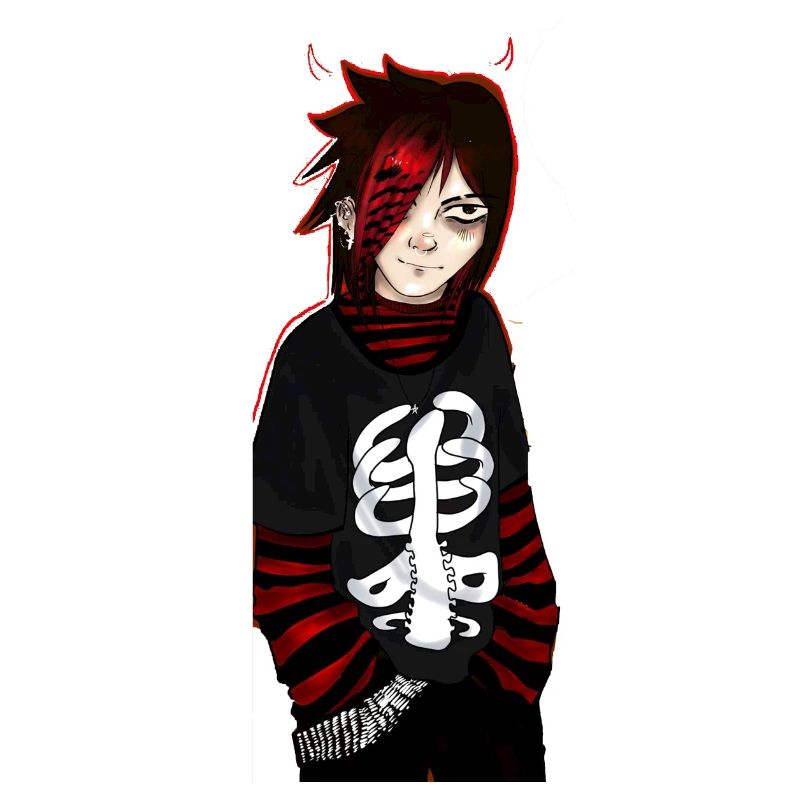 punk emo devil girl