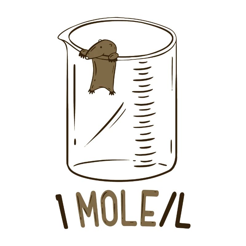One Mole Per Liter Funny Chemistry Geek Physics Nerd