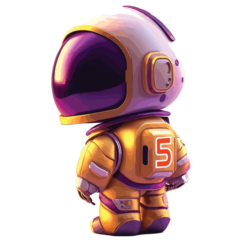 Space Kid Young Astronaut Birthday Five