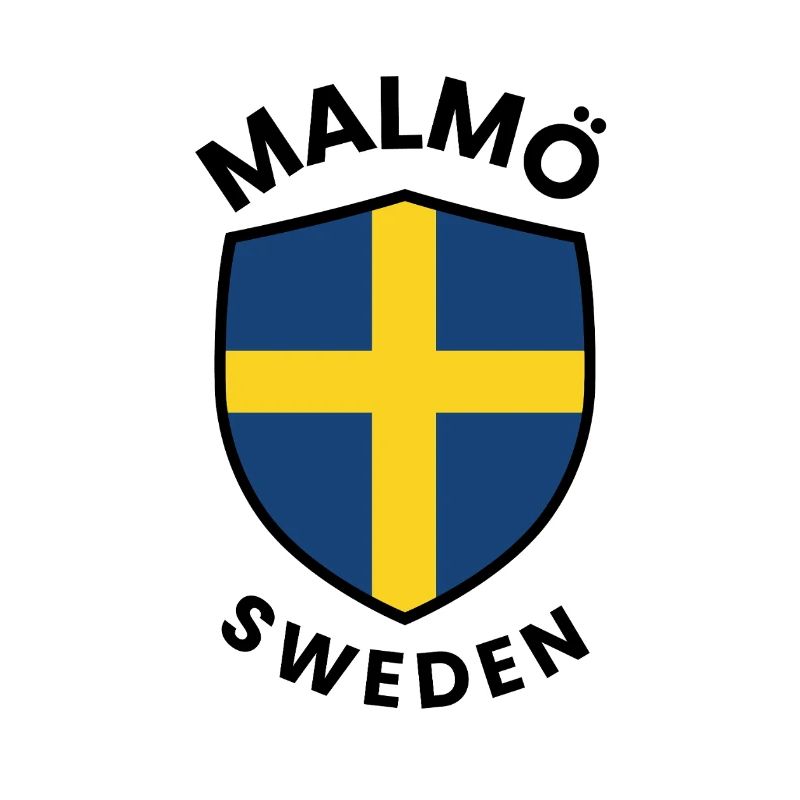 Swedish Flag Shield Design