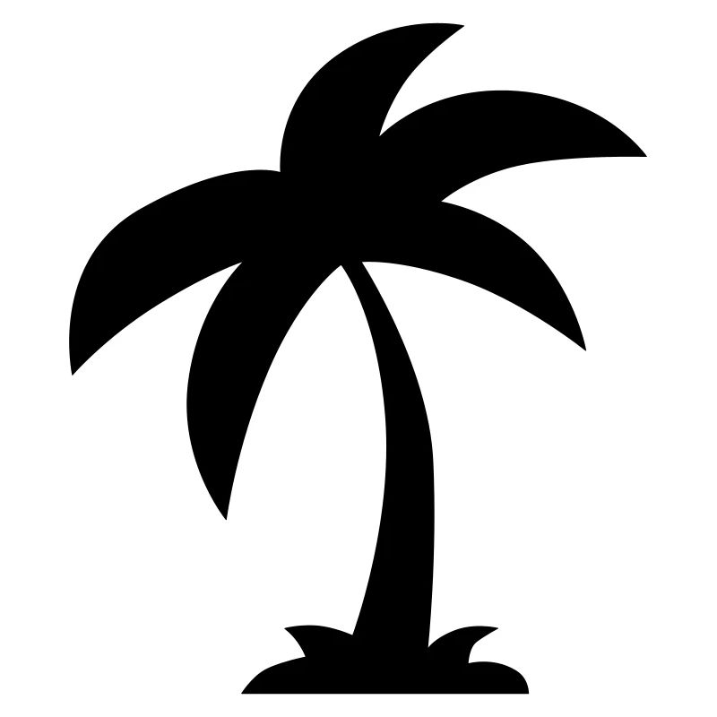 Silhouette einer Palme