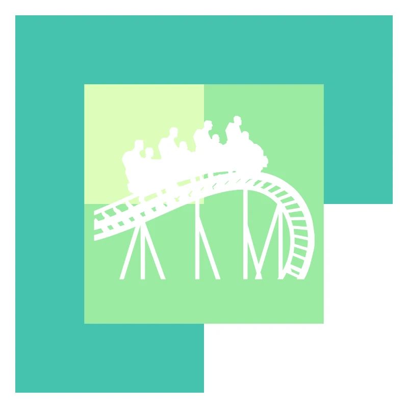 Achterbahn rollercoaster Maßkrug