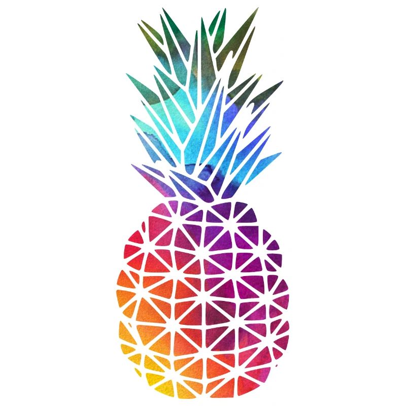 Regenbogen Ananas