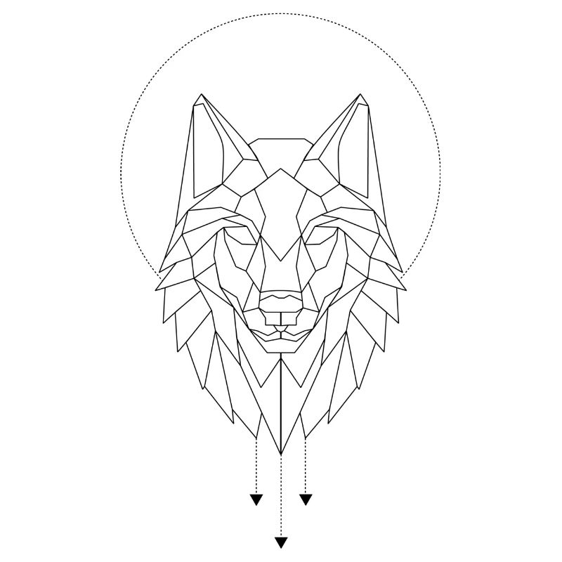 Geometrischer Wolf
