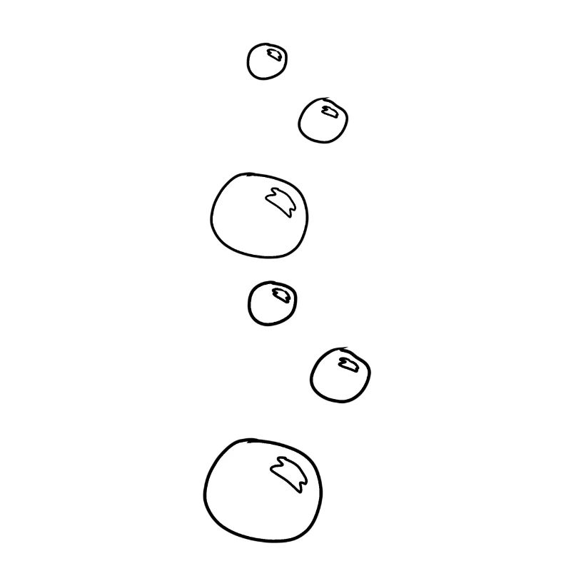 Soap bubbles circles shape water shape
