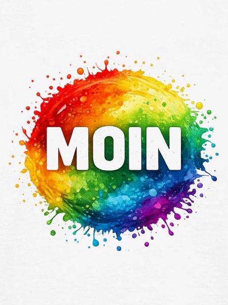 Moin im Regenbogenwasserfall
