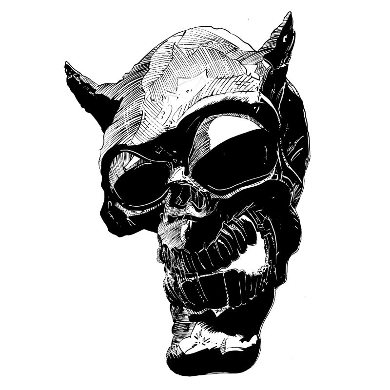 Ink Evil Skull