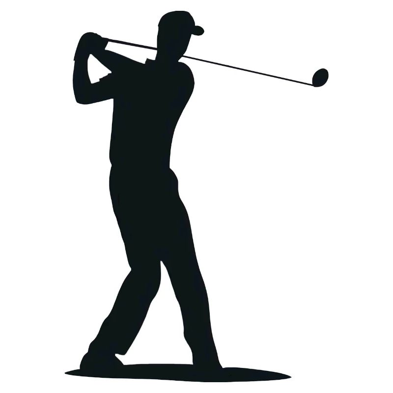 Golfer Silhouette - Tee Golf