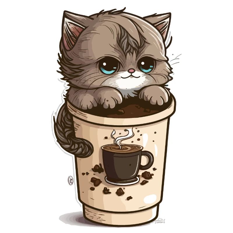 Kitty à la caféine