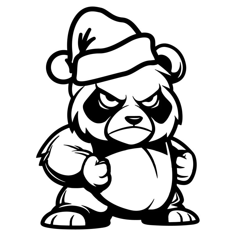 Bande dessinée de Noël Panda Bear