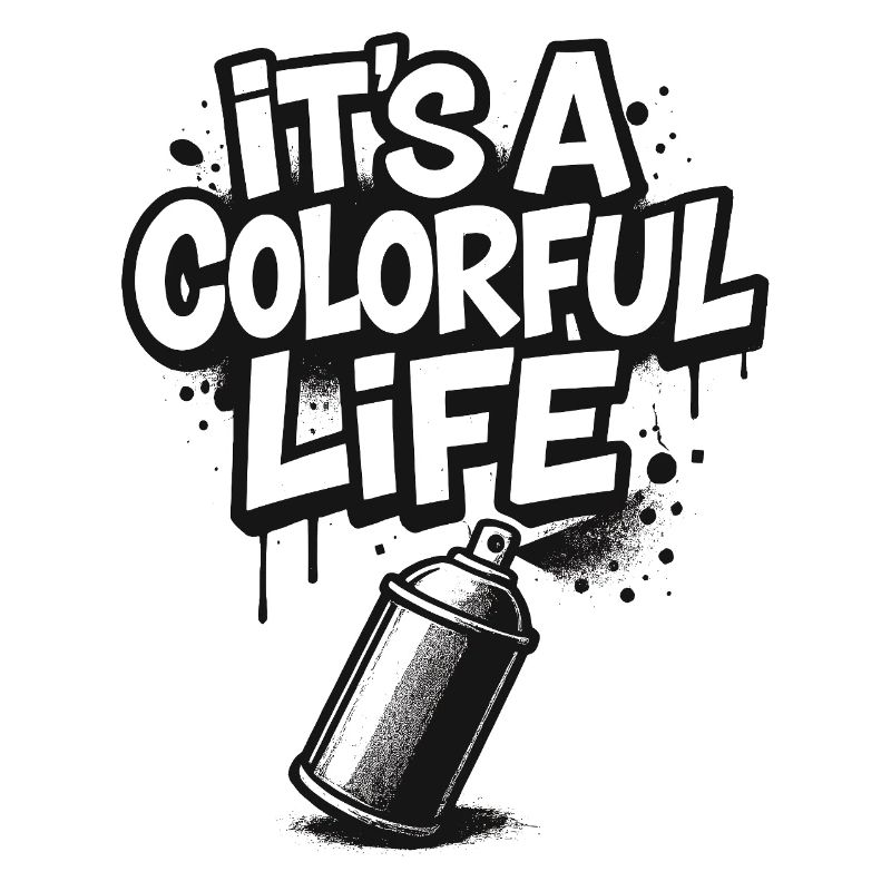 C’est un graffiti de vie coloré