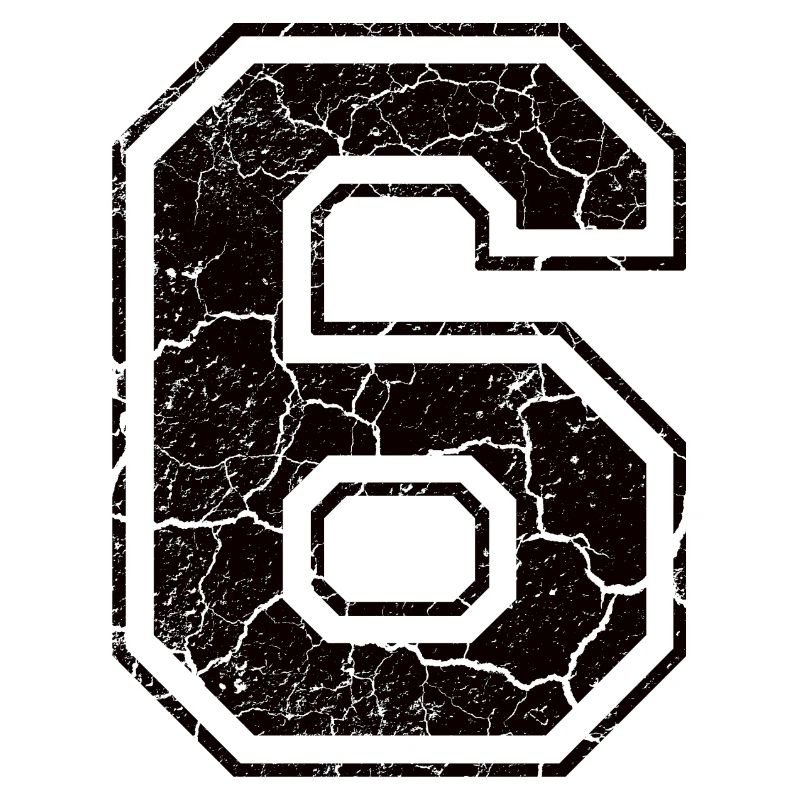6 six sechs black schwarz (de)