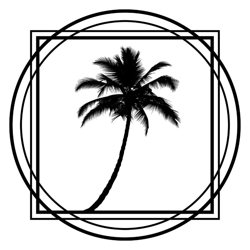 Palm tree black