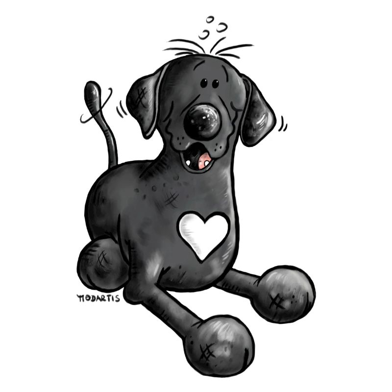 Labrador retriever chien comique design