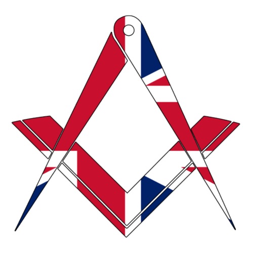 Freimaurer Winkel&Zirkel Großbritannien / England - Männer T-Shirt