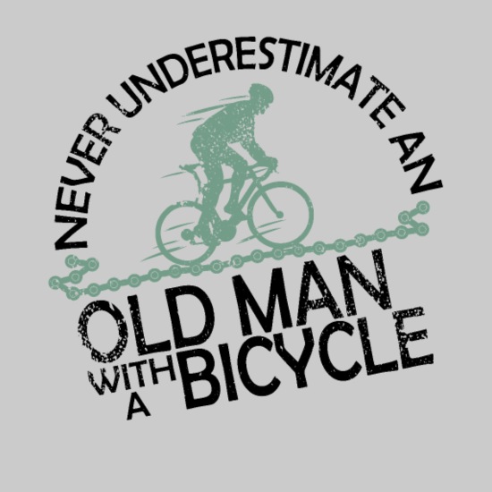 Sindssyge Tarif arabisk Gammel mand vintage cyklist jeg mand på cykel' T-shirt mænd | Spreadshirt