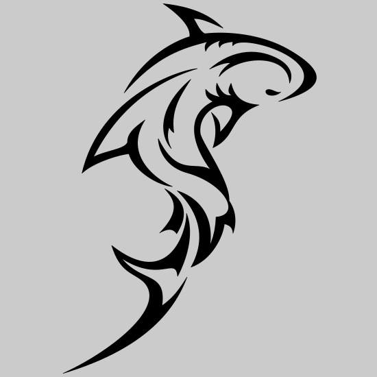 Shark Tattoo | Tribal | Color freely selectable' Men's T-Shirt | Spreadshirt