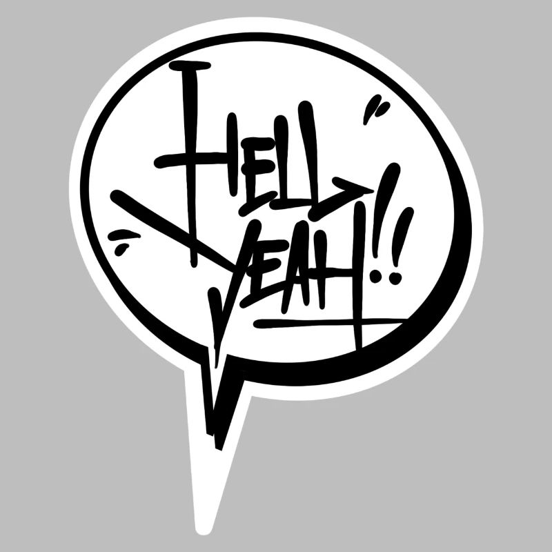 Hell Yeah Sprechblase
