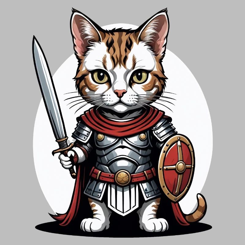 Chat Guerrier Romain Chat Cadeau